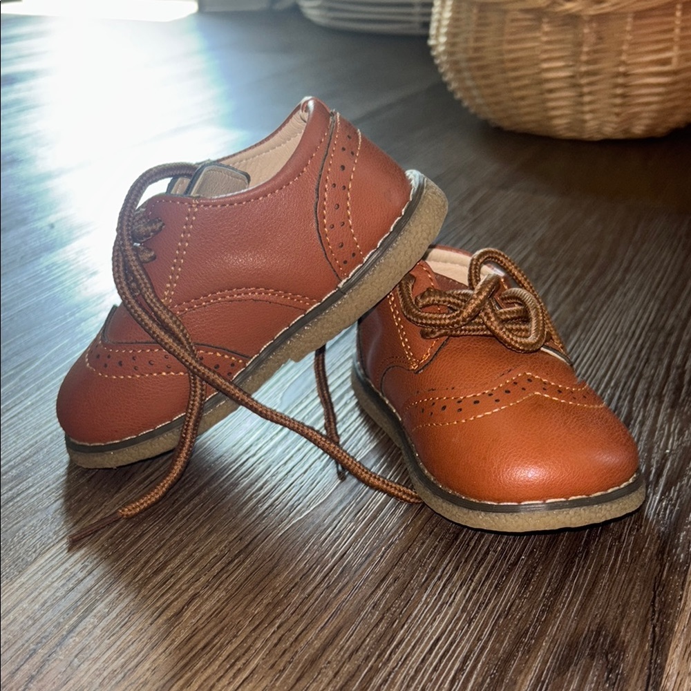 Classic Brown Kids Shoes